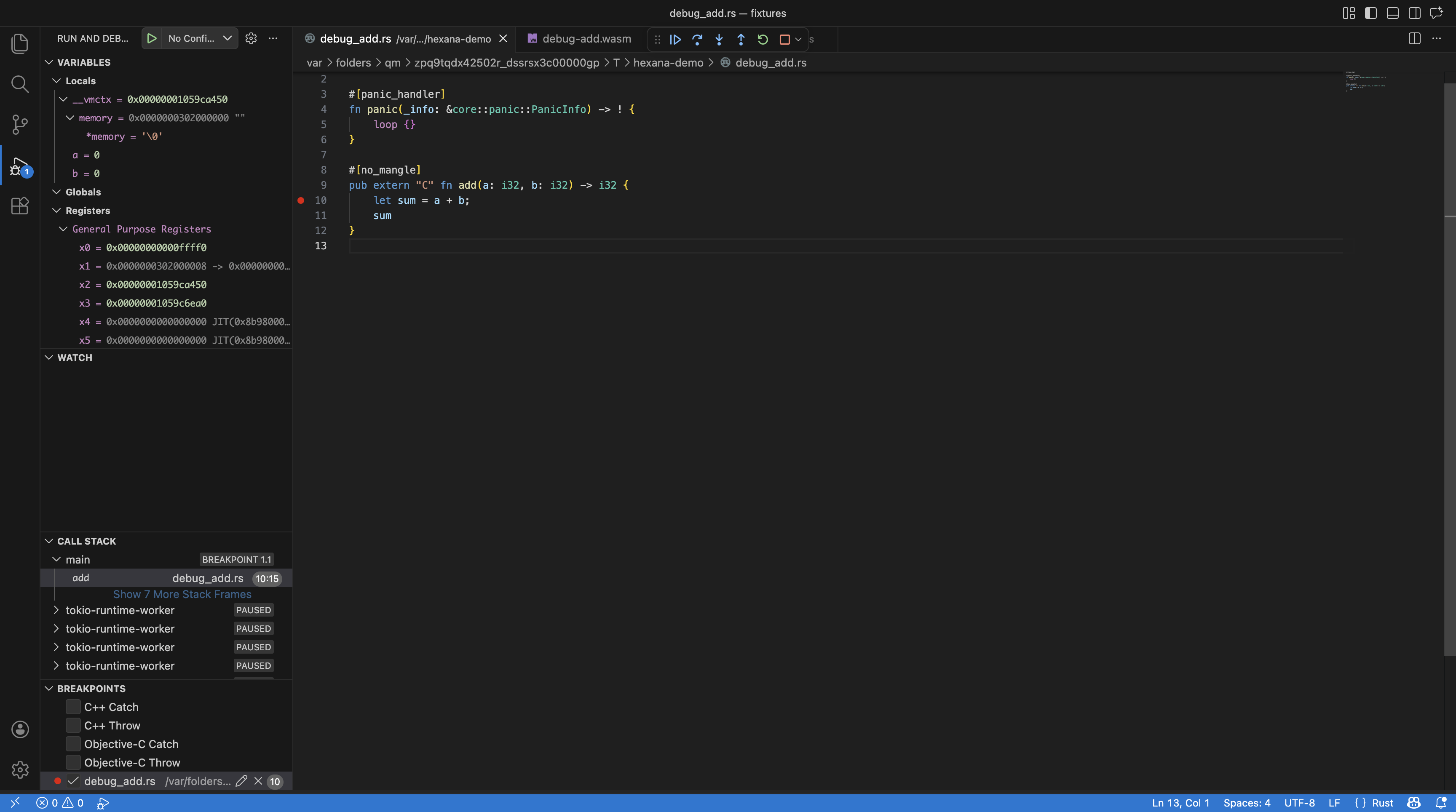 Debug Breakpoint Hit